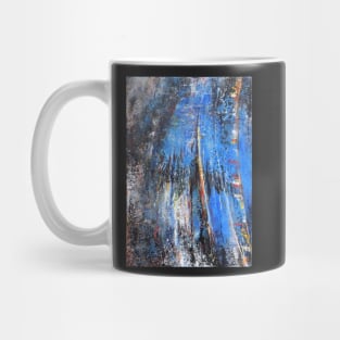 Variable Blue........Acrylic Based Mixed Media Mug